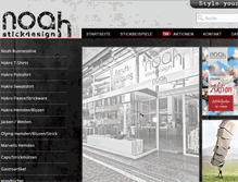 Tablet Screenshot of noah-stickdesign.com